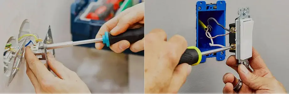 Устанавливаем розетки и выключатели